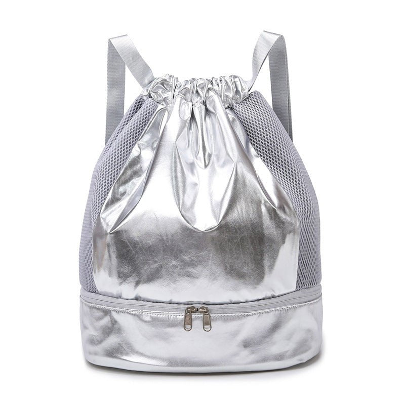 Fitness Dry Wet Separation Swimming Storage Bag $36.94 Dana Fashion Color: Silver White Size: Free Size Women's Bags Product information: Color: silver white, light blue, champagne, light pink, light purple, all-match Black Function: breathable Material: