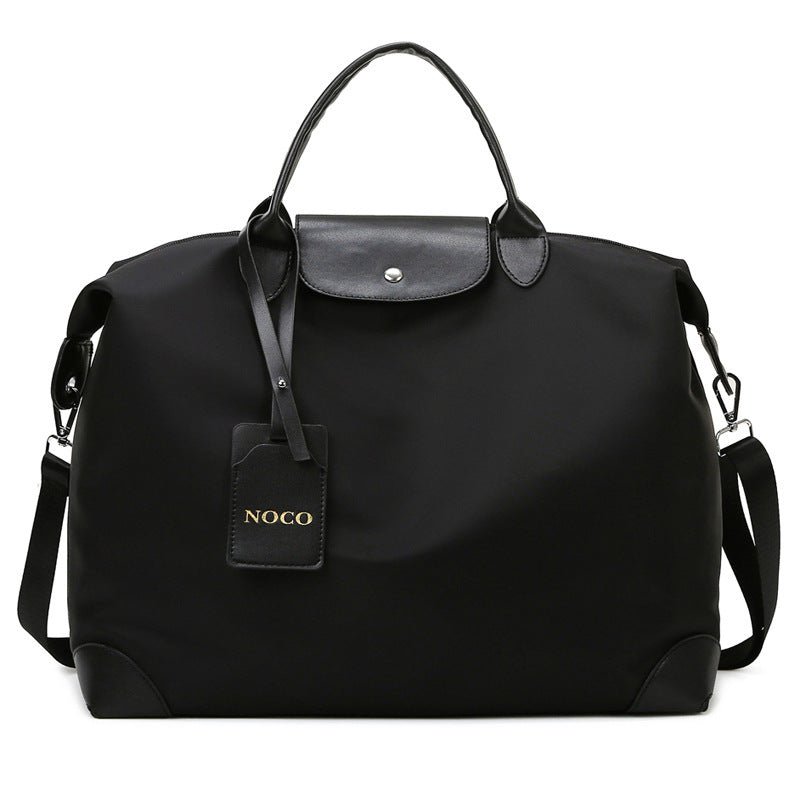 Fitness Travel Bags For Women Oxford Shoulder Bag Totes $58.01 Dana Fashion Color: Black Women's Bags Product information: Product category: travel bag/travel bag Luggage size: medium Capacity: 20-35L Bag internal structure: interlayer zipper bag Opening