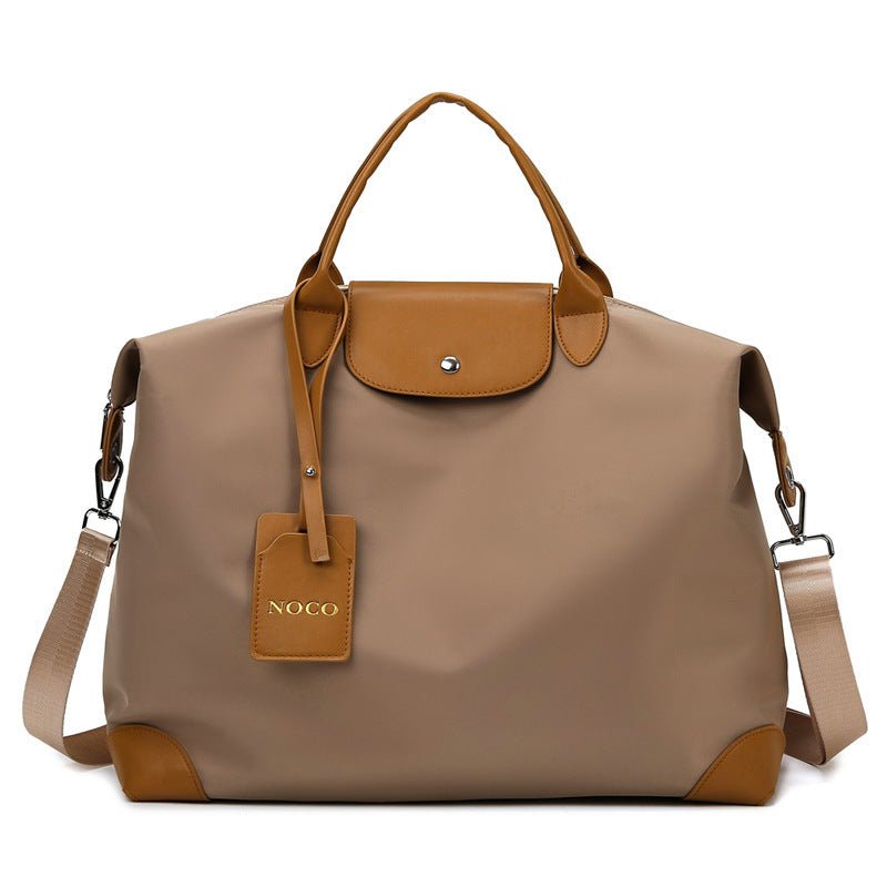 Fitness Travel Bags For Women Oxford Shoulder Bag Totes $58.01 Dana Fashion Color: Khaki Women's Bags Product information: Product category: travel bag/travel bag Luggage size: medium Capacity: 20-35L Bag internal structure: interlayer zipper bag Opening