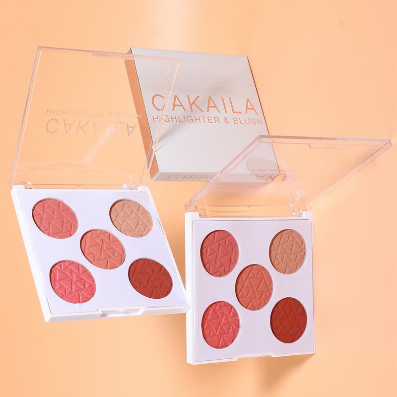 Five-color Matte Pearl Rouge Blush Palette $22.38 Dana Fashion Color: Multicolor makeup Produc t information: Color: Multicolor Net content: 12G Benefits:Fine powder, Long-lasting,waterproof and anti-smudge. Size Information: Size: 11.5*11.5CM Packing lis