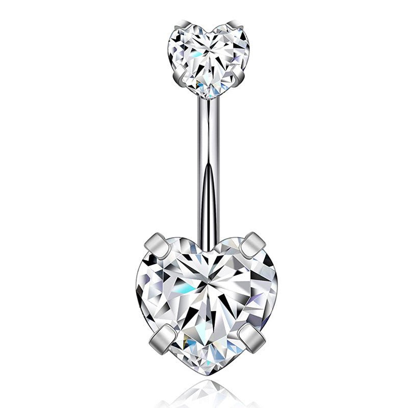 Five-piece Set Navel Stud European And American $9.50 Dana Fashion Color: Silver White Zirconium Women's Accessories Product information: Type: navel stud Treatment Process: zircon Material: Copper Purity: 9K Series: party Image: Sexy Style: Women's Shape