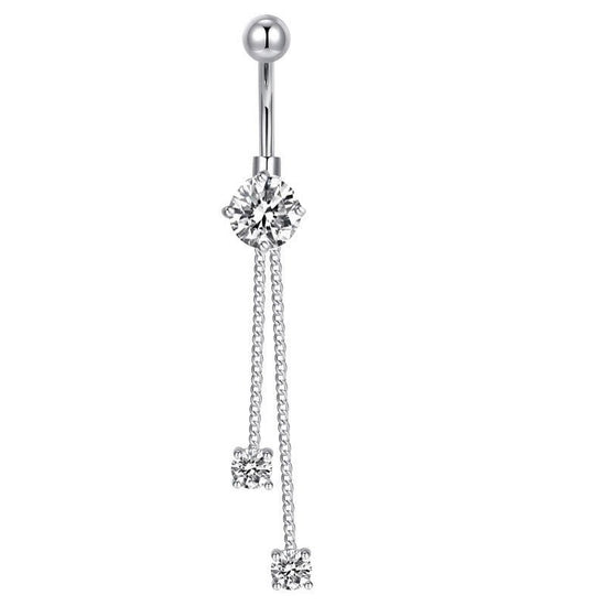 Five-piece Set Navel Stud European And American $9.50 Dana Fashion Color: Chain New Style Silver Women's Accessories Product information: Type: navel stud Treatment Process: zircon Material: Copper Purity: 9K Series: party Image: Sexy Style: Women's Shape