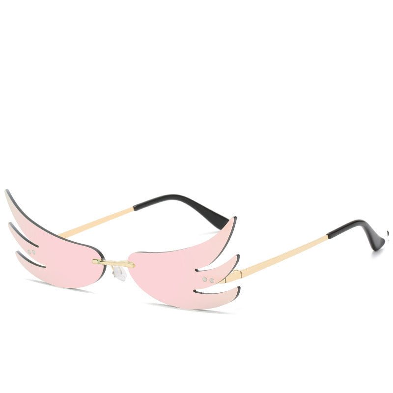 Flame sunglasses reflective sunglasses $20.00 Dana Fashion Color: Pink Women's Accessories Specifications: Conventional Glasses structure: frame Whether polarized light: No Lens material: PC Style: Personality Frame material: plastic + metal UV resistance