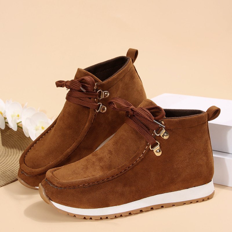 Flat Heel Cross-border Snow Boots Winter Cotton Shoes Fleece Lined Padded Warm Keeping $38.81 Dana Fashion Color: Hairless Size: 35 Women's shoes Product information: Flat heel cross-border snow boots winter cotton shoes fleece lined padded warm keeping C