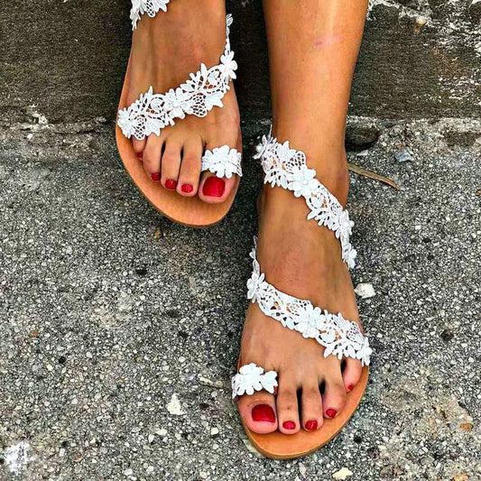 Flat Toe Ring Pearl Flower Sandals $31.79 Dana Fashion Color: Orange Size: 36 Women's shoes Product information: Pattern: Flowers Color: Orange Size: 36, 37, 38, 39, 40, 41, 42, 43 Sole craft: viscose shoes Sole material: rubber Popular elements: Flowers