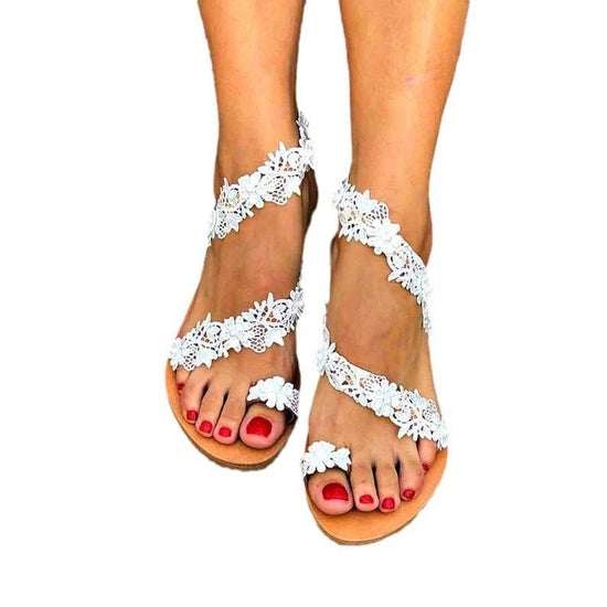 Flat Toe Ring Pearl Flower Sandals $31.79 Dana Fashion Color: Orange Size: 36 Women's shoes Product information: Pattern: Flowers Color: Orange Size: 36, 37, 38, 39, 40, 41, 42, 43 Sole craft: viscose shoes Sole material: rubber Popular elements: Flowers