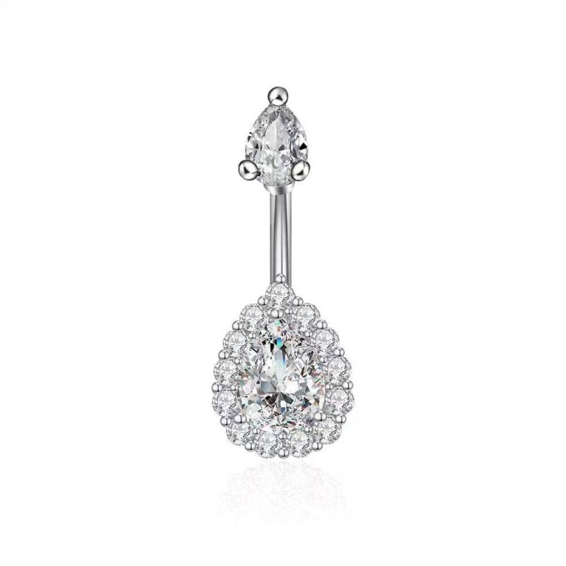 Flower Belly Ring Inlaid Zircon Water Drop Serpentine $9.50 Dana Fashion Color: Droplet Type Women's Accessories Product information: Type: Umbilical ring Treatment Process: inlaid zircon Color: flower style-pink, flower style-Lake Blue, flower style-AB,