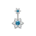  Flower Style Lake Blue