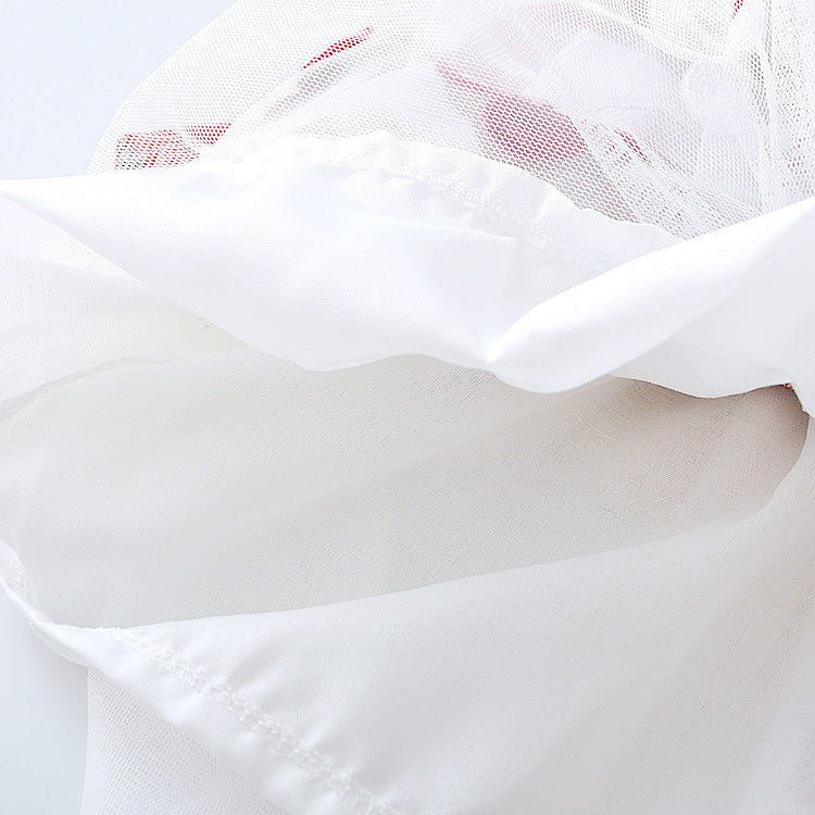 Flower bow long sleeve dress $14.80 Dana Fashion Color: Dark blue Size: 100cm Baby Clothing Skirt Category : Dress Main fabric composition: cotton Main fabric component content: 90 (%) Lining Ingredients: Cotton Lining ingredient content: 90 (%) Color: pi