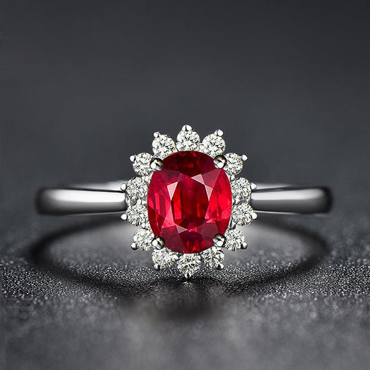 Flower Inlaid ZirconNatural Red Tourmaline Ring For Women $15.32 Dana Fashion Color: Rose Gold Plated White Copper Size: Adjustable Opening Women's Accessories Product information: Type: Ring, ring Color: (rose gold plated) white copper, (white gold plate