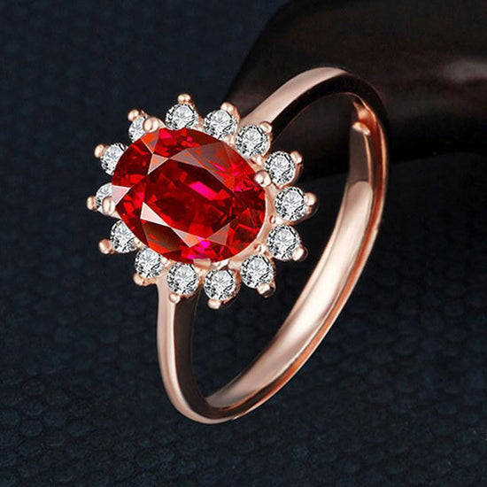 Flower Inlaid ZirconNatural Red Tourmaline Ring For Women $15.32 Dana Fashion Color: Rose Gold Plated White Copper Size: Adjustable Opening Women's Accessories Product information: Type: Ring, ring Color: (rose gold plated) white copper, (white gold plate