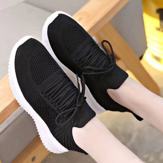 Flyknit Breathable White Shoes Summer Mesh $26.50 Dana Fashion Color: Black201 size: 35 Women's shoes Product information: Lining material: Cotton Color: Pink (505), blue (505), Pink (503), blue (503), Black (503) Upper height: low top Heel height: low he