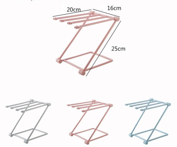 Foldable Dishcloth Shelf Kitchen Accessories Gadget Organizer $12.00 Dana Fashion Color: Blue Dana's Kitchen Overview： 100% Brand new and high quality. Design can be folded Vertical design, quilt bottles can be neatly stored Specification： Size: 20 cmx16c