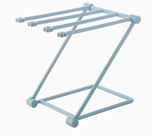Foldable Dishcloth Shelf Kitchen Accessories Gadget Organizer $12.00 Dana Fashion Color: Blue Dana's Kitchen Overview： 100% Brand new and high quality. Design can be folded Vertical design, quilt bottles can be neatly stored Specification： Size: 20 cmx16c