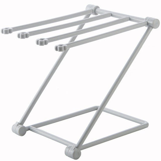 Foldable Dishcloth Shelf Kitchen Accessories Gadget Organizer $12.00 Dana Fashion Color: Gray Dana's Kitchen Overview： 100% Brand new and high quality. Design can be folded Vertical design, quilt bottles can be neatly stored Specification： Size: 20 cmx16c