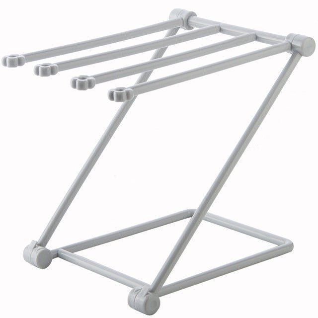 Foldable Dishcloth Shelf Kitchen Accessories Gadget Organizer $12.00 Dana Fashion Color: Gray Dana's Kitchen Overview： 100% Brand new and high quality. Design can be folded Vertical design, quilt bottles can be neatly stored Specification： Size: 20 cmx16c