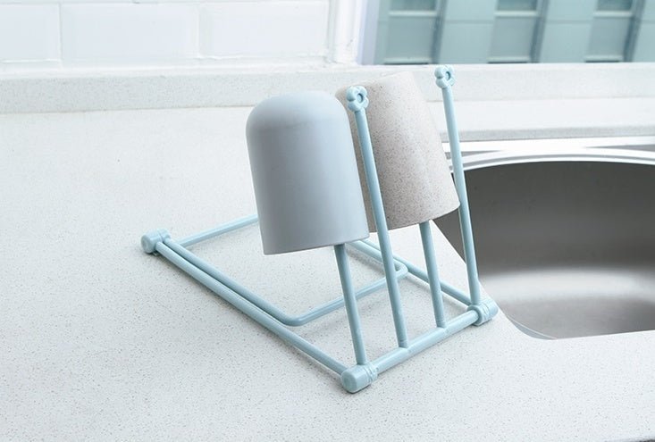 Foldable Dishcloth Shelf Kitchen Accessories Gadget Organizer $12.00 Dana Fashion Color: Blue Dana's Kitchen Overview： 100% Brand new and high quality. Design can be folded Vertical design, quilt bottles can be neatly stored Specification： Size: 20 cmx16c
