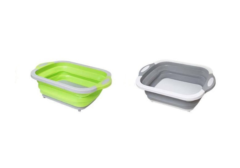 Folding Vegetable Board Household Multifunctional Anvil Board Washing Basket $69.51 Dana Fashion Color: Grey green Dana's Kitchen Overview: Foldable to save space. One thing with multiple functions, complete functions. Foldable, Folding, Space-Saving Desi