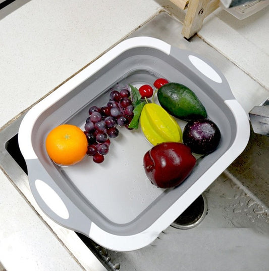 Folding Vegetable Board Household Multifunctional Anvil Board Washing Basket $35.61 Dana Fashion Color: Gray Dana's Kitchen Overview: Foldable to save space. One thing with multiple functions, complete functions. Foldable, Folding, Space-Saving Design - E