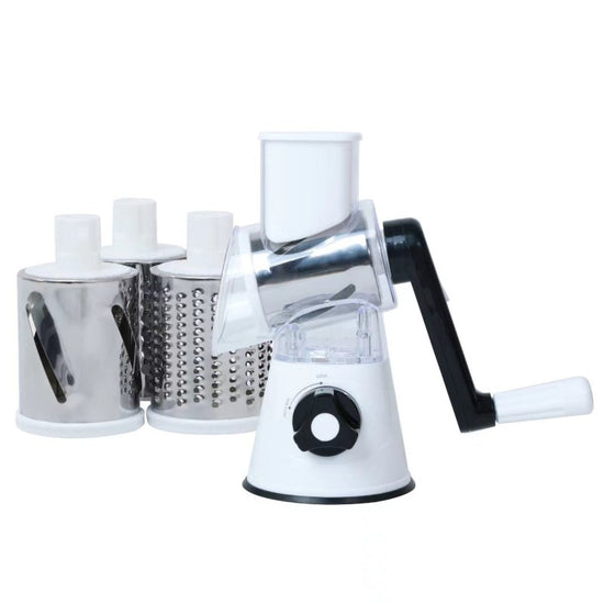Food Processor Vegetable Chopper Kitchen Roller Gadgets Tool Vegetable Cutter Round Slicer Graters Potato Carrot Cheese Shredder $65.50 Dana Fashion Color: White Dana's Kitchen Overview: 1. This product is a kitchen knife, made of high-quality materials,
