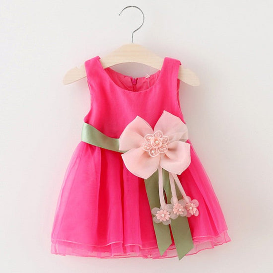Foreign children new summer sleeveless dress baby girls gauze princess dress baby Korean clothing $19.41 Dana Fashion Color: Pink Size: 10 Baby Clothing 1