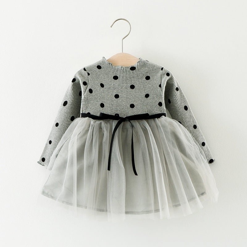 Foreign Children Years Of Foreign Trade Explosion Of Baby Cotton Long Sleeved Dress Korean Princess Dress Girls. $21.00 Dana Fashion Color: Gery Size: 100 Baby Clothing Foreign children 2021 years of foreign trade explosion of baby cotton long sleeved dre