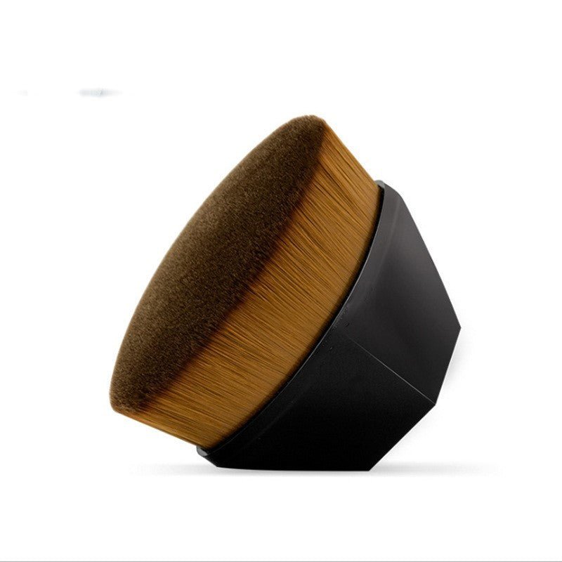 Foundation Brush BB Cream Makeup Brushes Loose Powder Brush Flat Kit $8.69 Dana Fashion Appearance color: Matte Black makeup Overview: 100% brand new and high quality Firm and slightly round brush Soft fiber makes your makeup more exquisite and beautiful