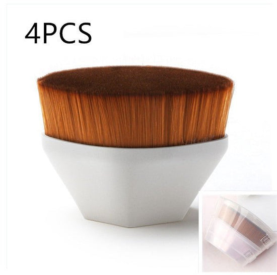 Foundation Brush BB Cream Makeup Brushes Loose Powder Brush Flat Kit $34.66 Dana Fashion Appearance color: 4pcs White With Box makeup Overview: 100% brand new and high quality Firm and slightly round brush Soft fiber makes your makeup more exquisite and b