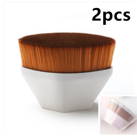 Foundation Brush BB Cream Makeup Brushes Loose Powder Brush Flat Kit $19.77 Dana Fashion Appearance color: 2pcs White With Box makeup Overview: 100% brand new and high quality Firm and slightly round brush Soft fiber makes your makeup more exquisite and b