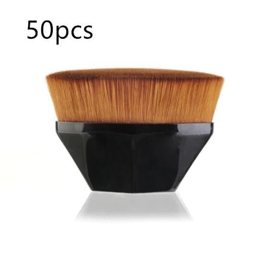 Foundation Brush BB Cream Makeup Brushes Loose Powder Brush Flat Kit $342.00 Dana Fashion Appearance color: Black1 50pc makeup Overview: 100% brand new and high quality Firm and slightly round brush Soft fiber makes your makeup more exquisite and beautifu