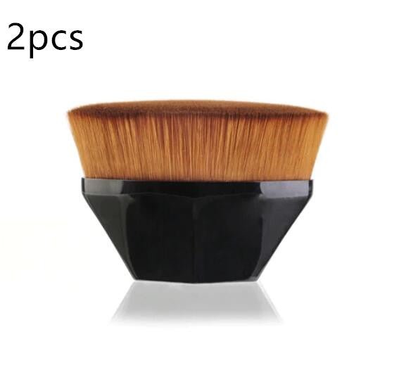 Foundation Brush BB Cream Makeup Brushes Loose Powder Brush Flat Kit $15.03 Dana Fashion Appearance color: 2pcs Black1 makeup Overview: 100% brand new and high quality Firm and slightly round brush Soft fiber makes your makeup more exquisite and beautiful