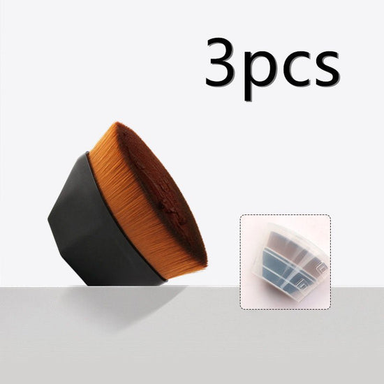 Foundation Brush BB Cream Makeup Brushes Loose Powder Brush Flat Kit $26.73 Dana Fashion Appearance color: 3pcs Black With Box makeup Overview: 100% brand new and high quality Firm and slightly round brush Soft fiber makes your makeup more exquisite and b