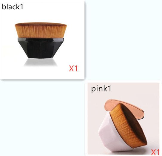 Foundation Brush BB Cream Makeup Brushes Loose Powder Brush Flat Kit $14.98 Dana Fashion Appearance color: Pink1X1 Black1X1 makeup Overview: 100% brand new and high quality Firm and slightly round brush Soft fiber makes your makeup more exquisite and beau