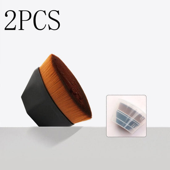Foundation Brush BB Cream Makeup Brushes Loose Powder Brush Flat Kit $19.04 Dana Fashion Appearance color: 2pc Black With Box makeup Overview: 100% brand new and high quality Firm and slightly round brush Soft fiber makes your makeup more exquisite and be