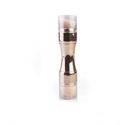 Four-in-one Multifunctional Portable Beauty Tool $29.85 Dana Fashion Color: Gold makeup Overview: 4 in 1 makeup brush, versatile Shrink storage, easy to carry PBT bristles, soft-touch Specification: Product Name: Four-in-one makeup brush Material: PBT bri