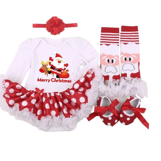 Four-piece Christmas Gift Newborn Clothing Set Baby $30.40 Dana Fashion Color: B Size: L Baby Clothing Overview: Real high-quality fabrics make your experience more comfortable Natural cotton fabric, healthy and skin-friendly Superb use of special technol