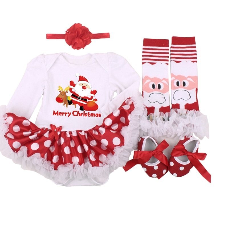 Four-piece Christmas Gift Newborn Clothing Set Baby $30.40 Dana Fashion Color: B Size: L Baby Clothing Overview: Real high-quality fabrics make your experience more comfortable Natural cotton fabric, healthy and skin-friendly Superb use of special technol