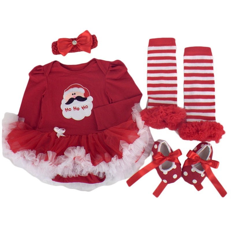 Four-piece Christmas Gift Newborn Clothing Set Baby $30.40 Dana Fashion Color: C Size: L Baby Clothing Overview: Real high-quality fabrics make your experience more comfortable Natural cotton fabric, healthy and skin-friendly Superb use of special technol