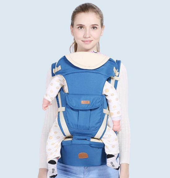 Four Seasons Breathable Multifunctional Baby Waist Stool Three-in-One Can Slanting Sling $138.76 Dana Fashion style: A Color: Blue Baby & Mother Overview: It is easier to carry than a stroller, and more suitable for taking your baby out. The waist stool i