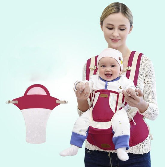 Four Seasons Breathable Multifunctional Baby Waist Stool Three-in-One Can Slanting Sling $138.76 Dana Fashion style: B Color: Red Baby & Mother Overview: It is easier to carry than a stroller, and more suitable for taking your baby out. The waist stool is
