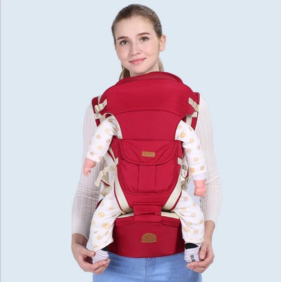Four Seasons Breathable Multifunctional Baby Waist Stool Three-in-One Can Slanting Sling $138.76 Dana Fashion style: A Color: Red Baby & Mother Overview: It is easier to carry than a stroller, and more suitable for taking your baby out. The waist stool is