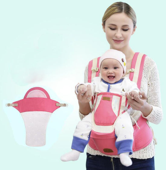 Four Seasons Breathable Multifunctional Baby Waist Stool Three-in-One Can Slanting Sling $138.76 Dana Fashion style: B Color: Pink Baby & Mother Overview: It is easier to carry than a stroller, and more suitable for taking your baby out. The waist stool i