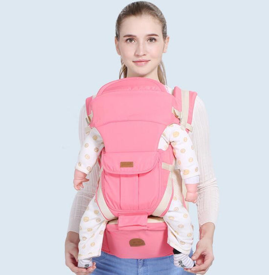 Four Seasons Breathable Multifunctional Baby Waist Stool Three-in-One Can Slanting Sling $138.76 Dana Fashion style: A Color: Pink Baby & Mother Overview: It is easier to carry than a stroller, and more suitable for taking your baby out. The waist stool i