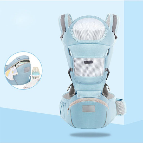 Four Seasons Multifunctional Universal Baby Waist Stool Baby Carrier $84.08 Dana Fashion Color: Light Blue Baby & Mother Product Information: Product category: strap/back bag Strap method: shoulders Strap function: multi-function Maximum load: 30kg Applic