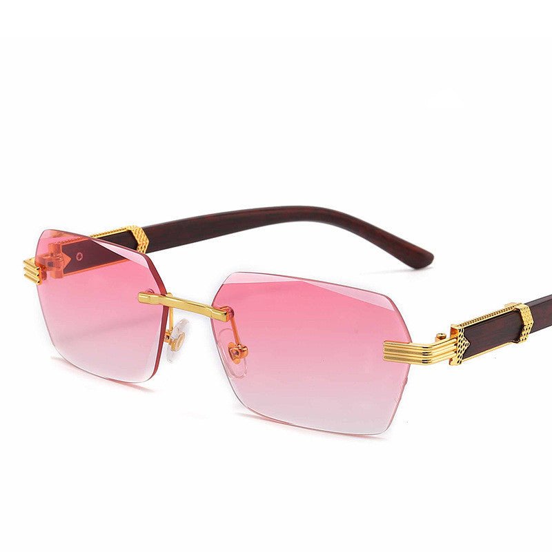 Frameless Cut-Edge Gradient Marine Sunglasses $18.23 Dana Fashion Color: Gradually pink Women's Accessories Product information Lens material: PC Frame material: plastic + metal Anti-UV grade: UV400 Color: double tea, double gray, gradually blue, upper gr