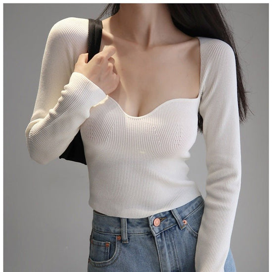 French Knitted Bottoming Sweater Women $24.90 Dana Fashion Color: White Size: Free Size Women's clothing معلومات المنتج: النمط: لون سادة اسم القماش: مزيج قطني اللون: أبيض، وردي، أرجواني، أخضر، أسود، أحمر نبيذي المقاس: مقاس حر الطراز: سترة الطراز : نمط الت