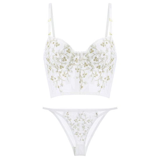 French Lace Bra Underwear Women With Big Breasts $79.00 Dana Fashion Color: A Size: L Women's clothing Product information: Function: gather Pattern: plant flowers Bra style: sexy Color classification: black (single piece) embroidery WX-005 black (set) em