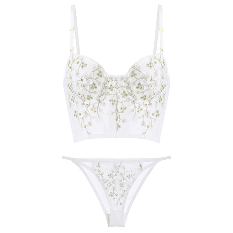 French Lace Bra Underwear Women With Big Breasts $79.00 Dana Fashion Color: A Size: L Women's clothing Product information: Function: gather Pattern: plant flowers Bra style: sexy Color classification: black (single piece) embroidery WX-005 black (set) em
