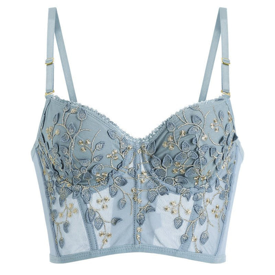 French Lace Bra Underwear Women With Big Breasts $69.00 Dana Fashion Color: J Size: L Women's clothing Product information: Function: gather Pattern: plant flowers Bra style: sexy Color classification: black (single piece) embroidery WX-005 black (set) em