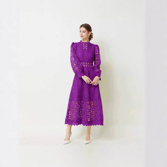 French Ladies Long Sleeves Fashion Dress Women $89.50 Dana Fashion Color: Black Size: L Women's clothing Product information: Pattern: solid color Skirt type: large swing skirt Color: white, black, green, purple Waist type: high waist Size: M,L,XL,XXL Sty